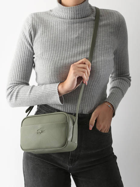 Cross Body Tas City Court Leder Lacoste Groen city court NF4506IE ander zicht 1